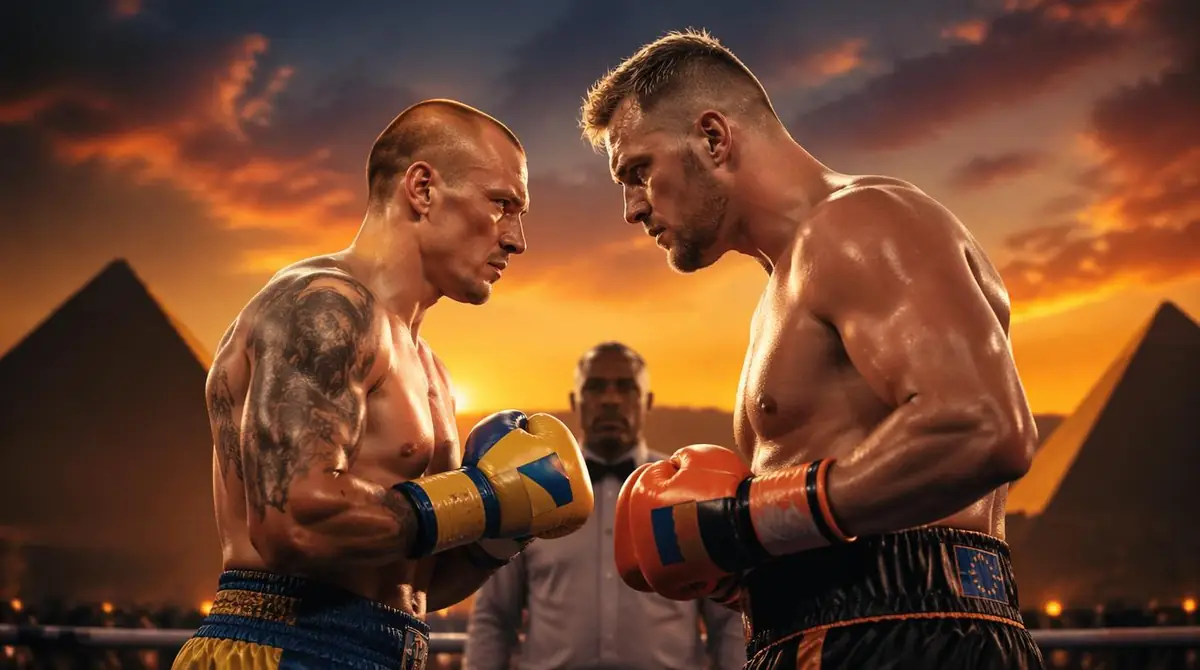 Oleksandr Usyk vs Rico Verhoeven — WBC Heavyweight title face-off, Pyramids of Giza, May 23, 2026