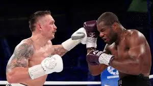 Usyk stopped Daniel Dubois — KO round 9 (August 2023) and KO round 5 (July 2025)